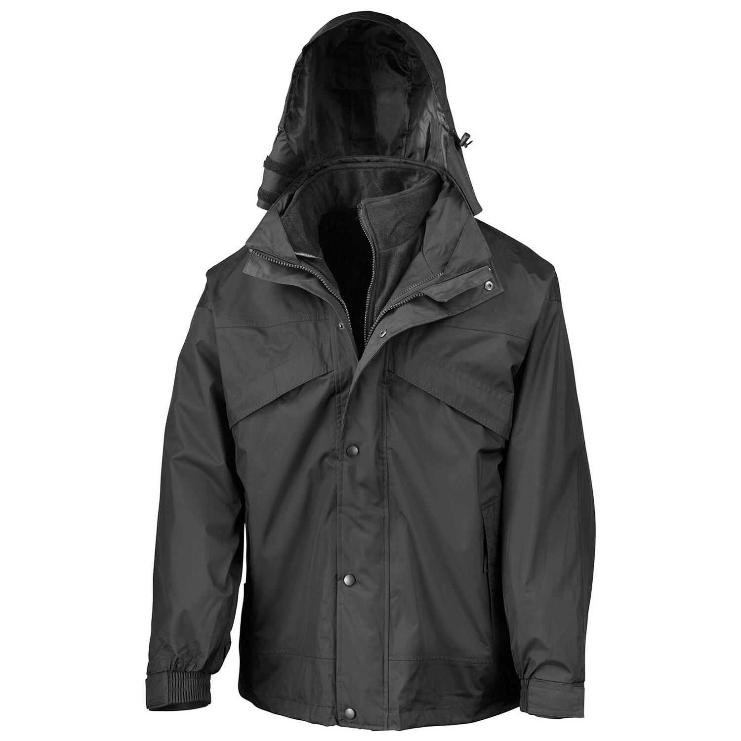 Result Mens Fleece Lined 3 in 1 Waterproof Jacket