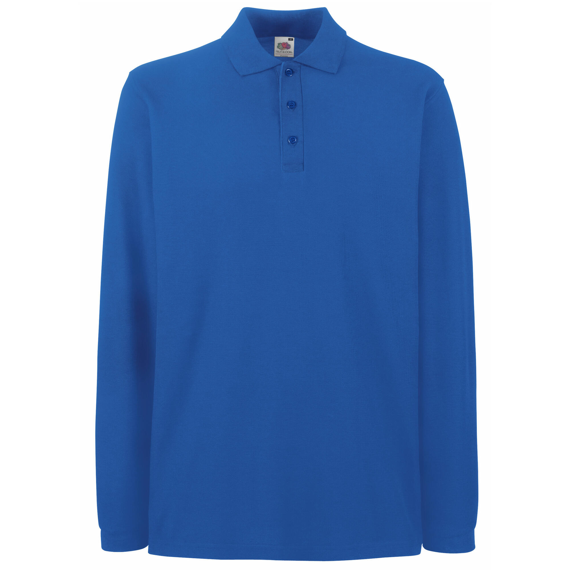 Fruit Of The Loom Mens Premium Long Sleeve Polo Shirt