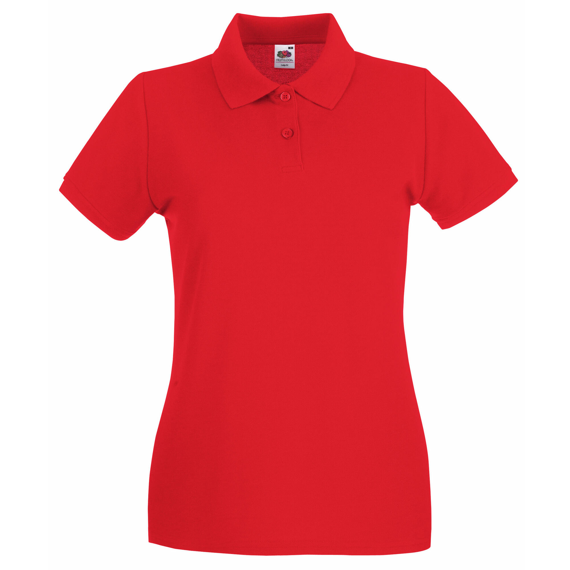 Fruit Of The Loom Womens/Ladies Premium Fitted Short-Sleeved Polo Shirt