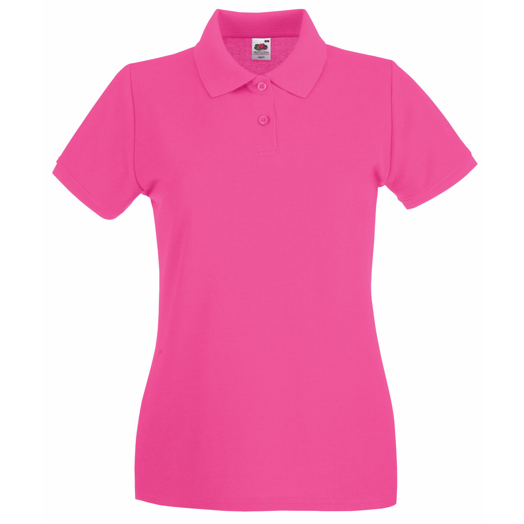 Fruit Of The Loom Womens/Ladies Premium Fitted Short-Sleeved Polo Shirt