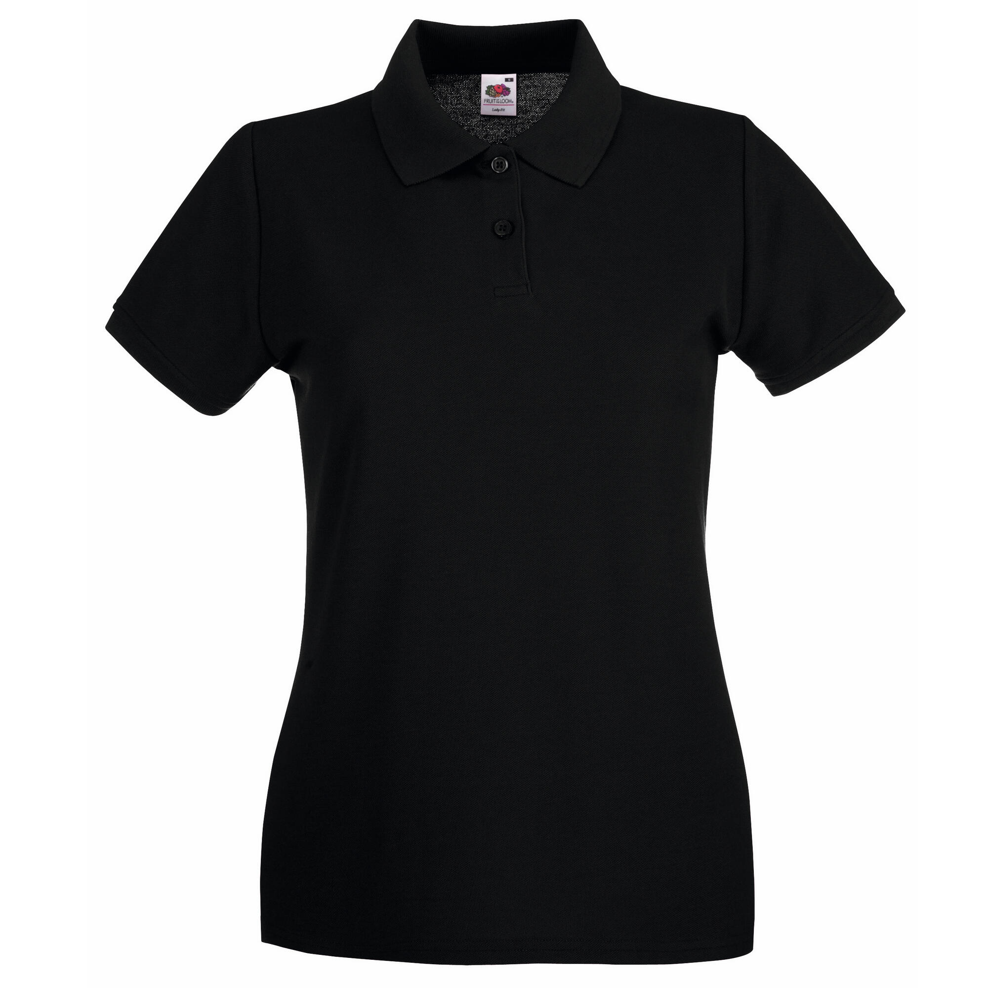 Fruit Of The Loom Womens/Ladies Premium Fitted Short-Sleeved Polo Shirt
