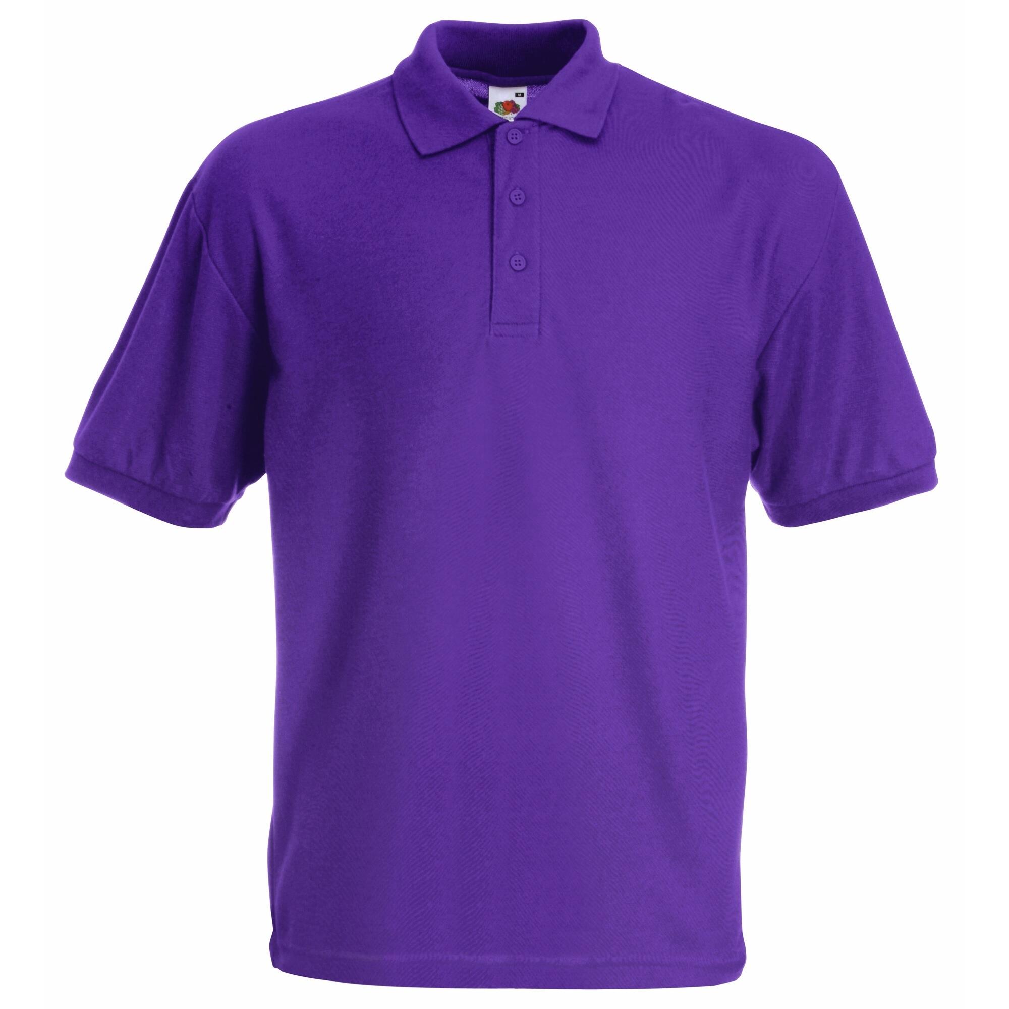 Fruit Of The Loom Childrens/Kids Unisex 65/35 Pique Polo Shirt (Pack of 2)