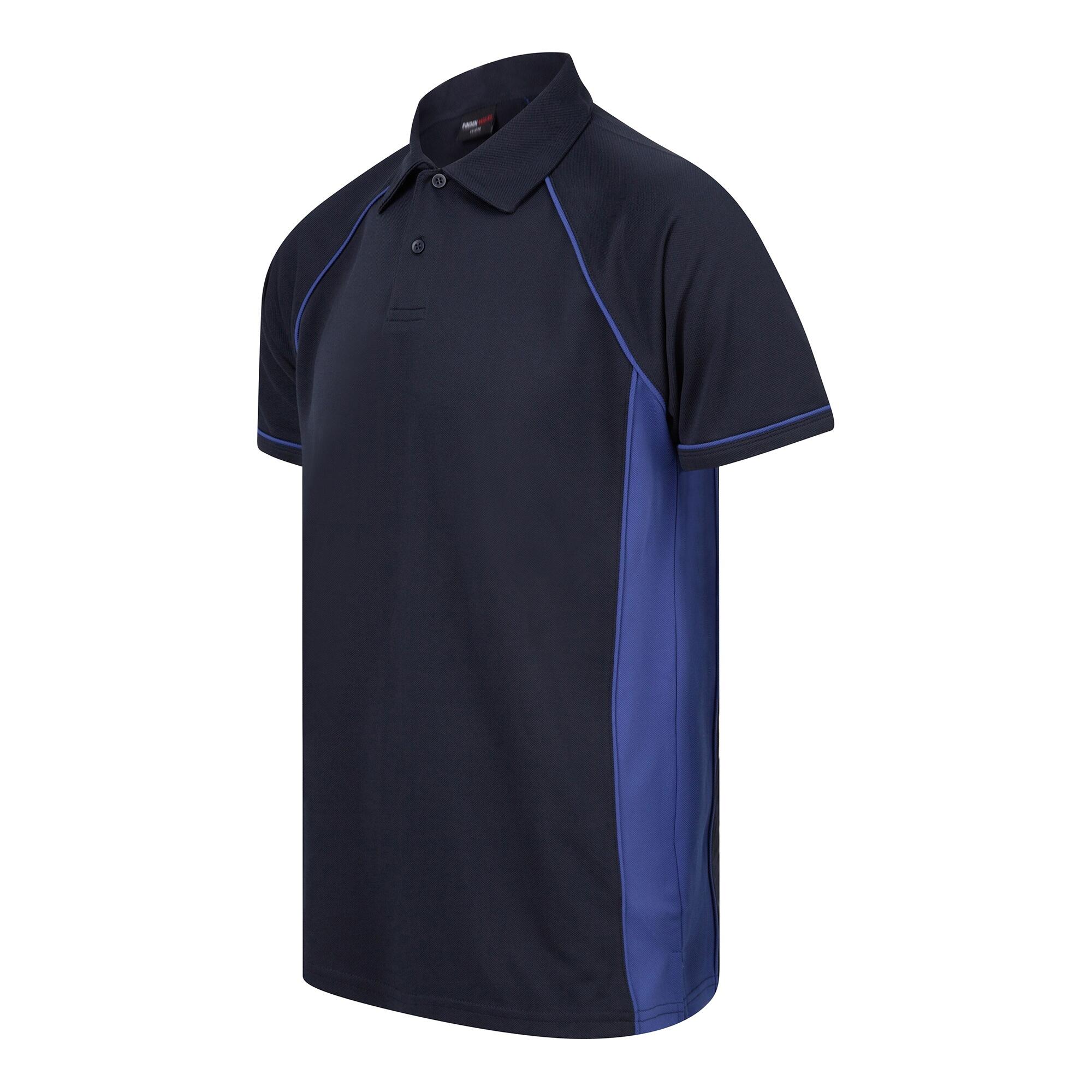 Finden & Hales Mens Piped Performance Sports Polo Shirt