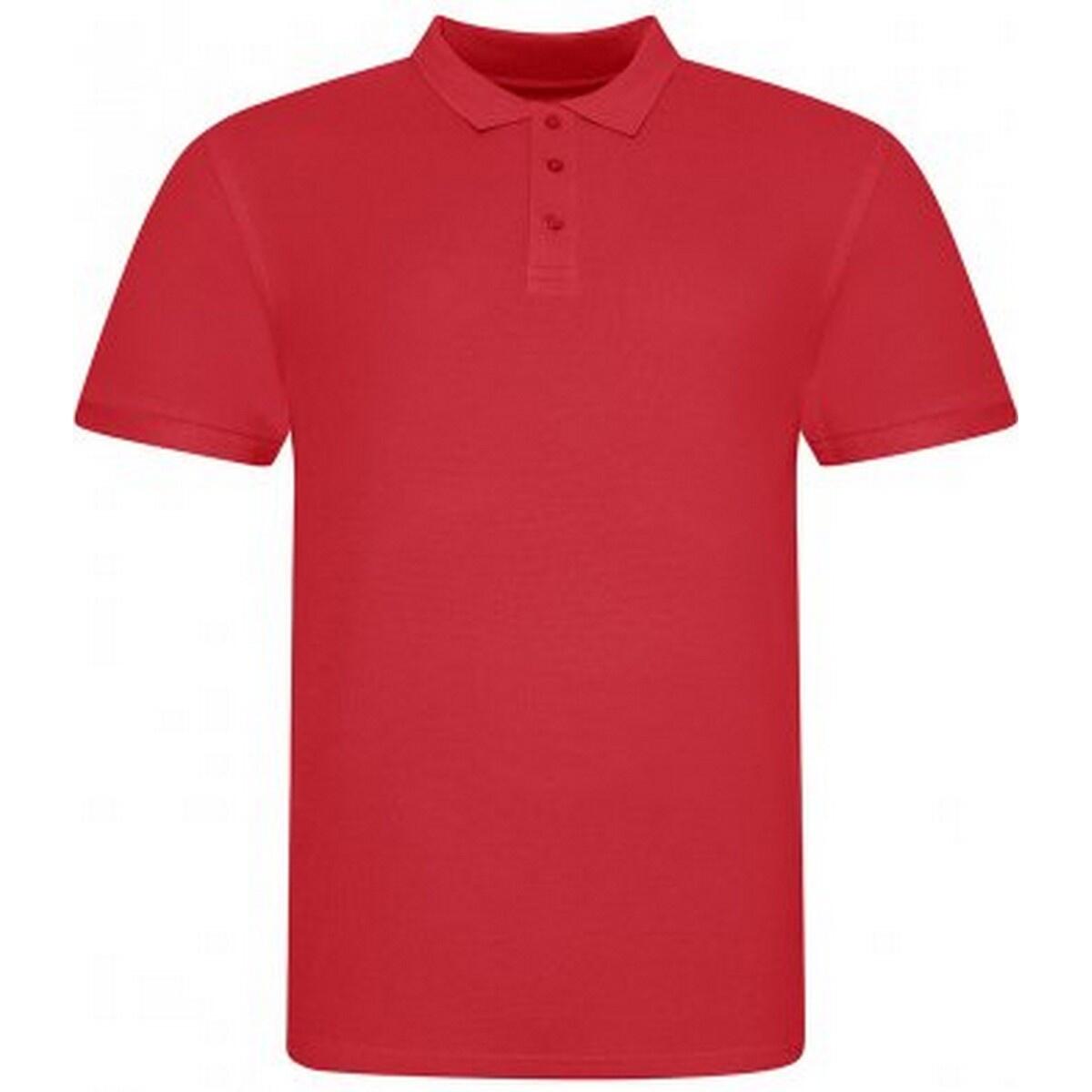 Awdis Mens Piqu Cotton Short-Sleeved Polo Shirt