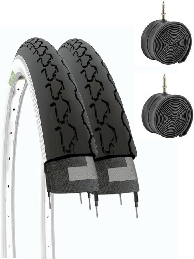 ECOVELO 2 copertoni 24x1 3/8 (37-540) +camere, pneumatici bambina 24 x 1 3/8 citybike EV