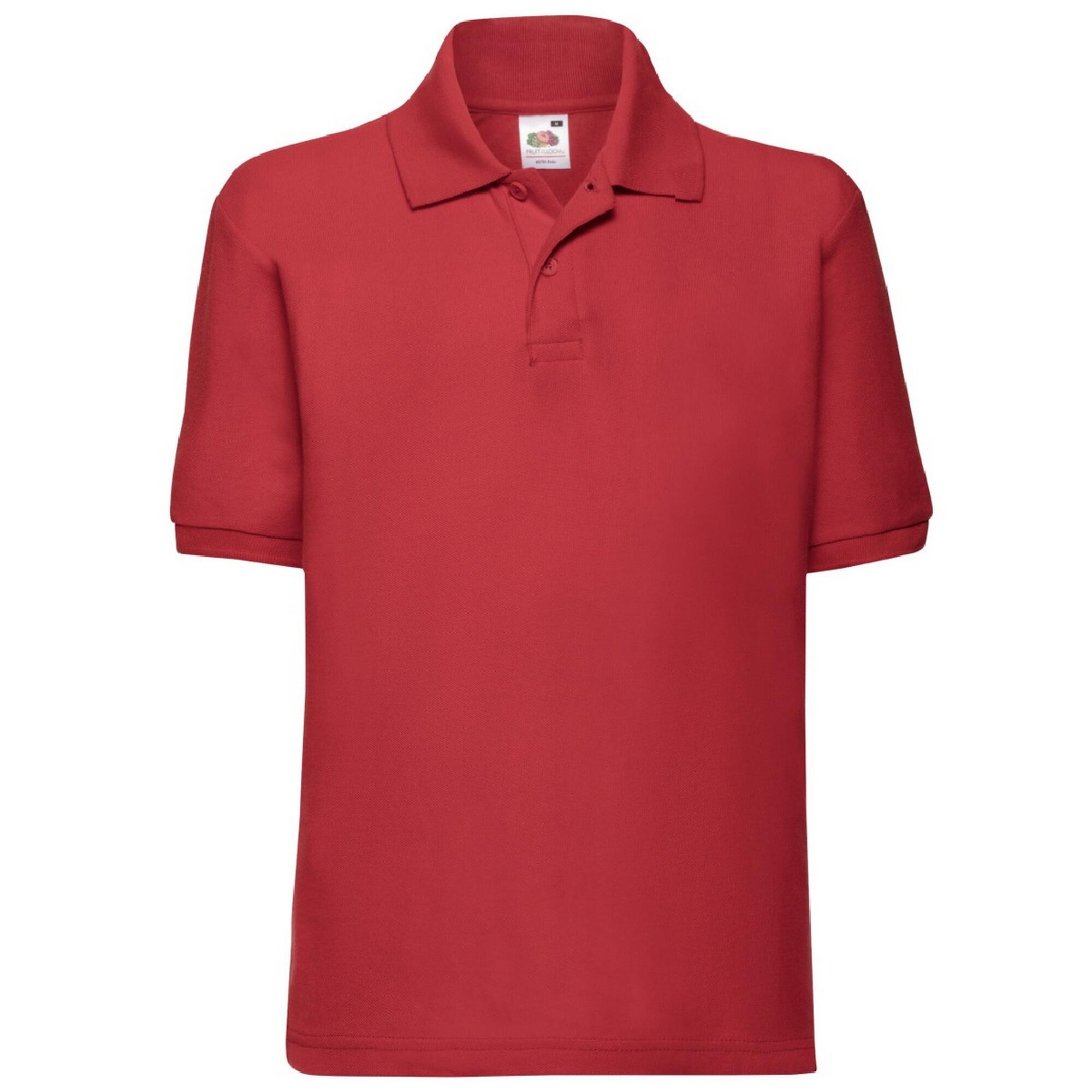 Fruit Of The Loom Childrens/Kids Unisex 65/35 Pique Polo Shirt (Pack of 2)
