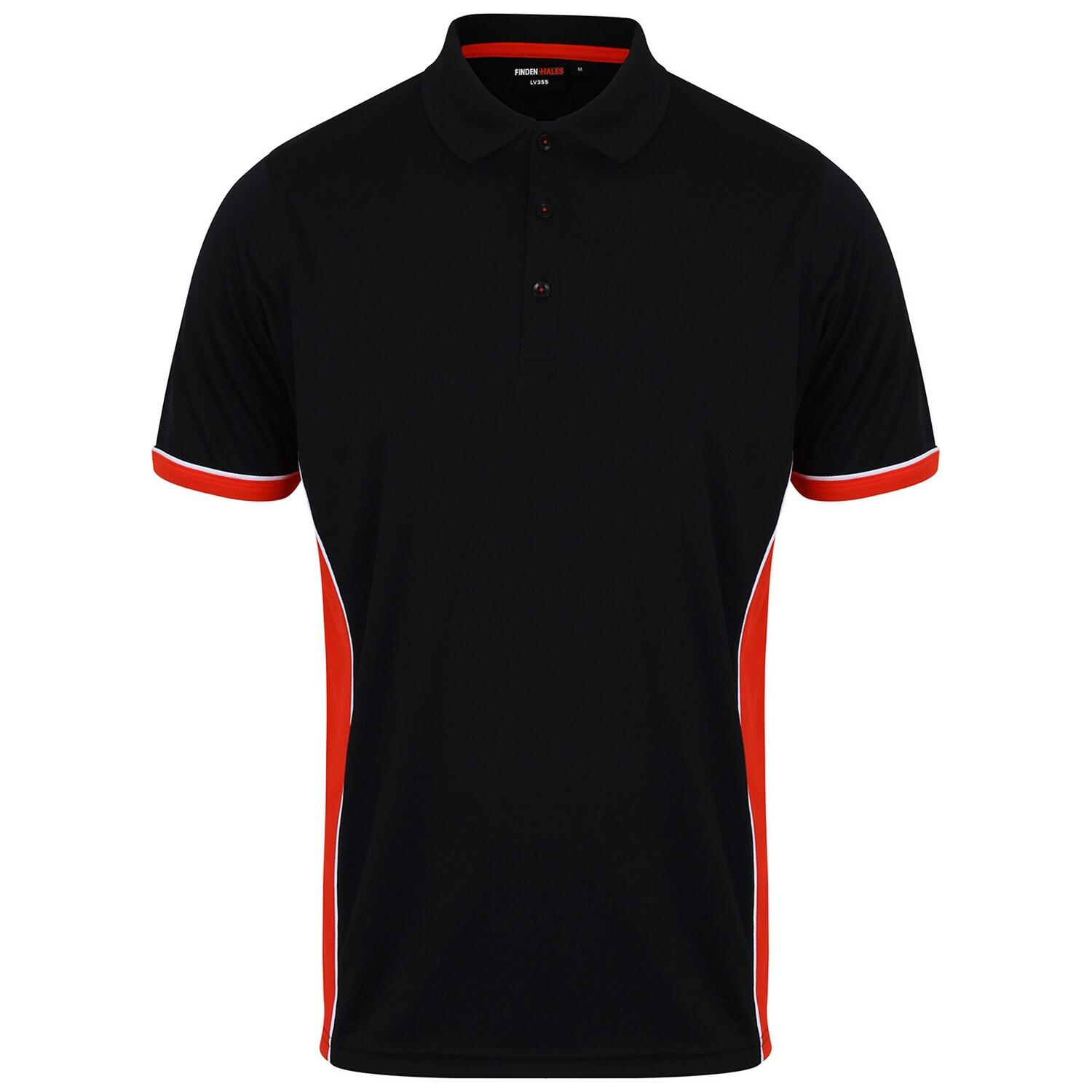 Finden & Hales Mens Contrast Panel Polo Shirt