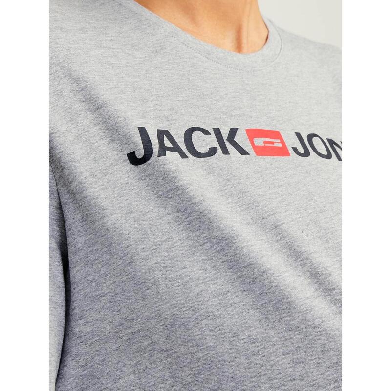 Tricou cu Mânecă Scurtă Bărbați Jack & Jones 12137126 Gri