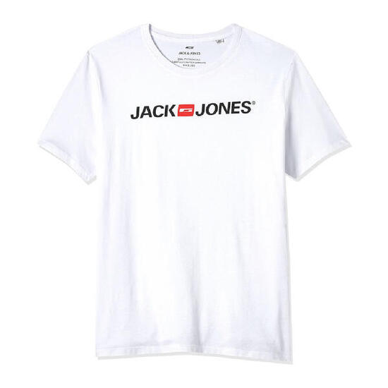 Maglia a Maniche Corte Uomo Jack & Jones 12137126 Bianco