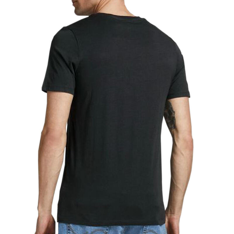 T-shirt à manches courtes homme Jack & Jones 12137126 Noir