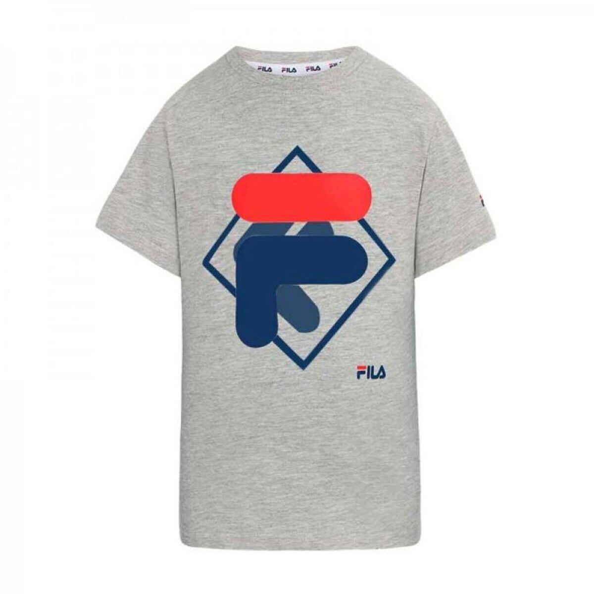 Fila - T Shirt À Manches Courtes Enfant Fila Fat0340 80000 Gris - T-shirt Manches Courtes - Gris - Decathlon