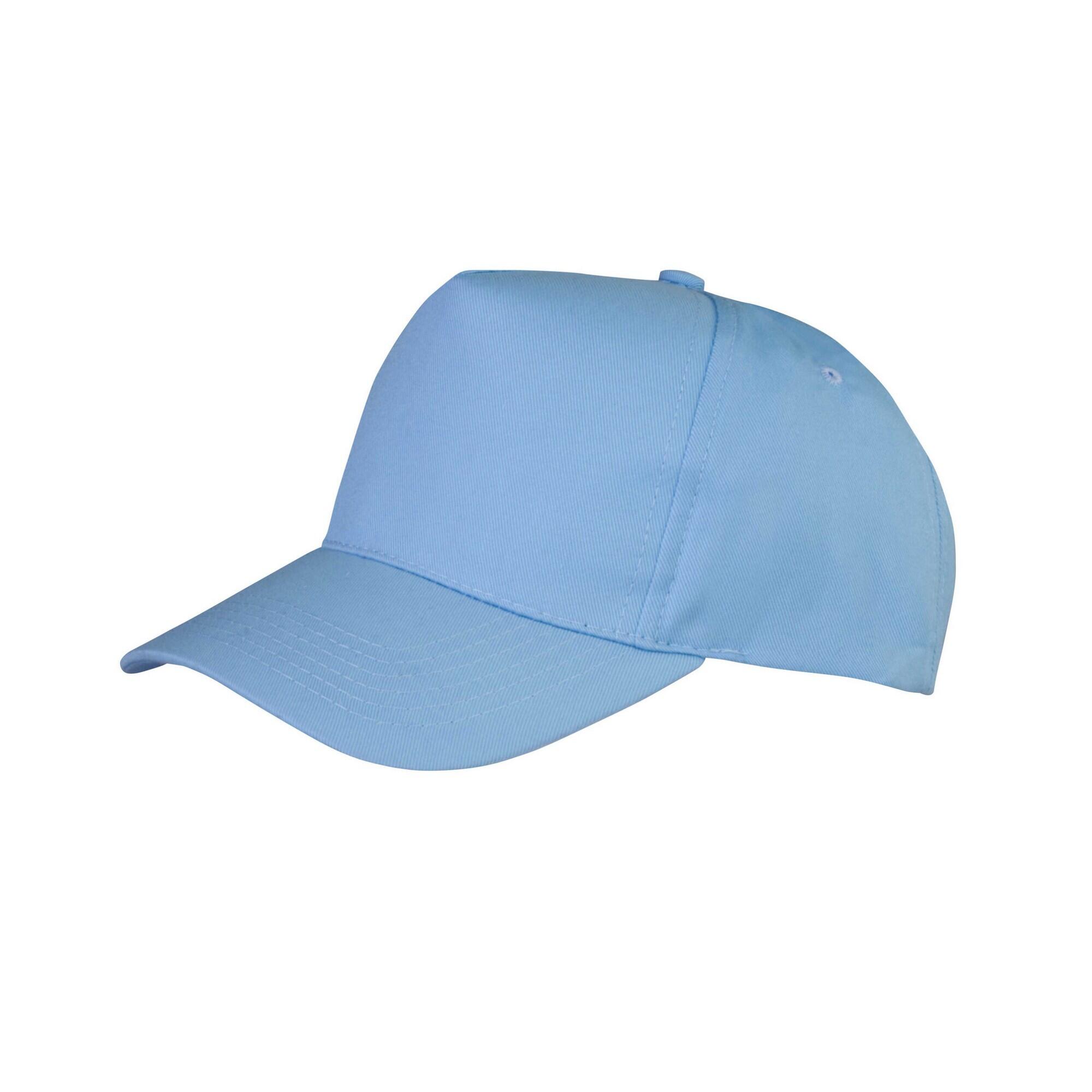 Result Headwear Boston 5 Panel Polycotton Baseball Cap