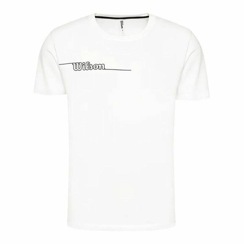 Camiseta Deportiva de Manga Corta Wilson Team II Teach Blanco