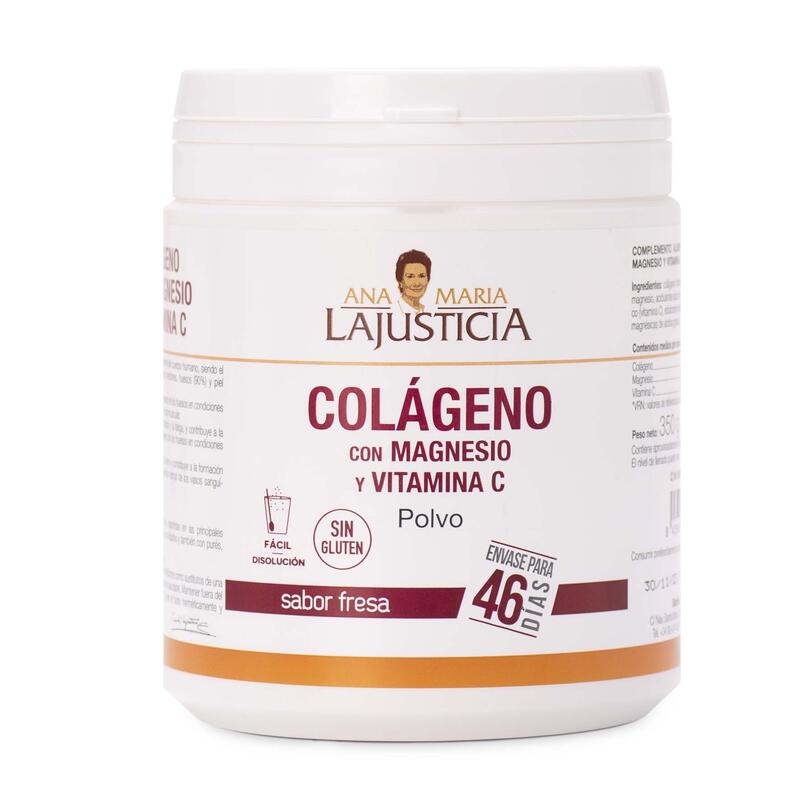 COLAGENO CON MAGNESIO + VIT.C Sabor fresa (350 gr) - Polvo