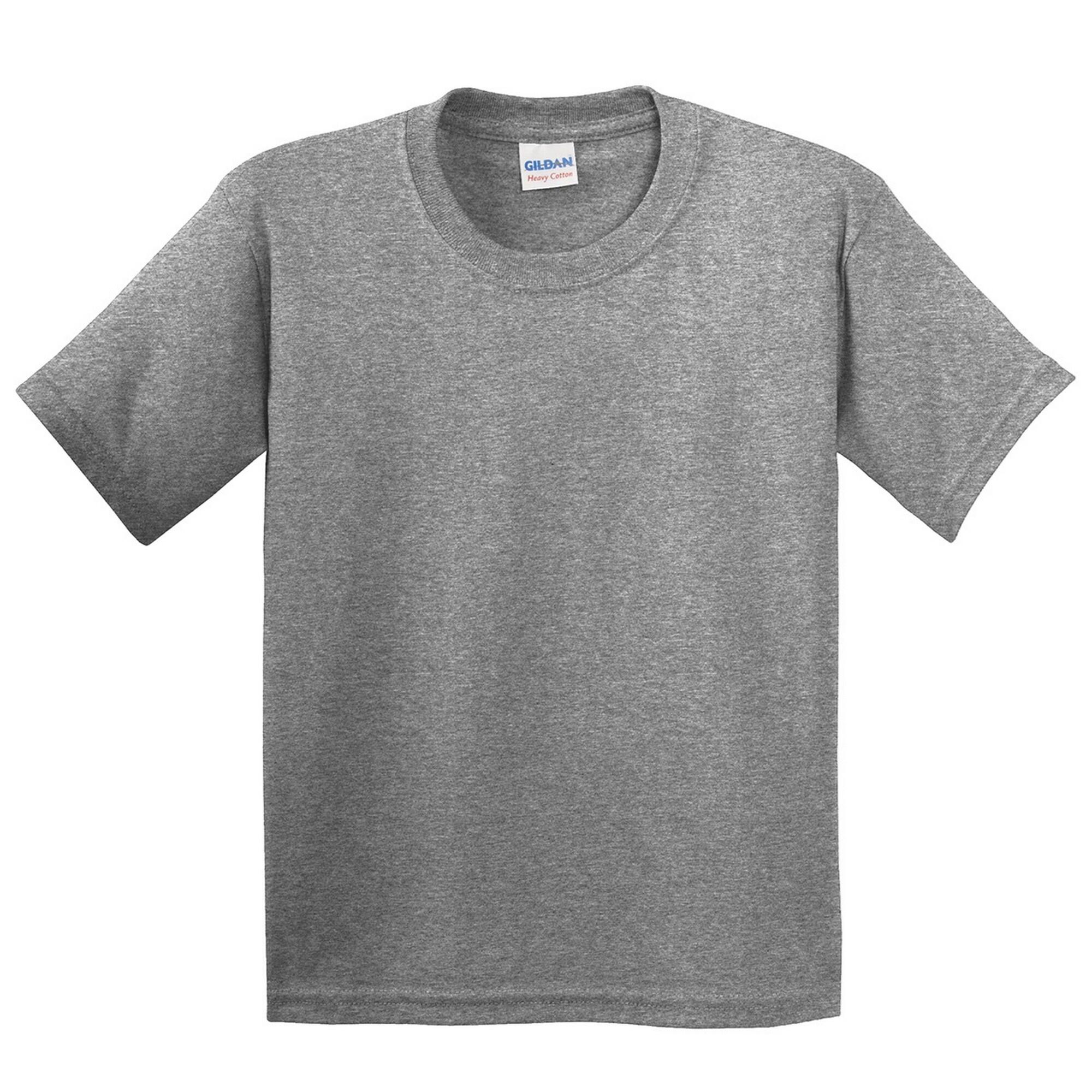 Gildan Childrens Unisex Heavy Cotton T-Shirt (Pack Of 2)