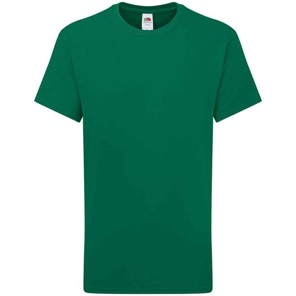 Fruit of the Loom Childrens/Kids Iconic 195 Plain T-Shirt