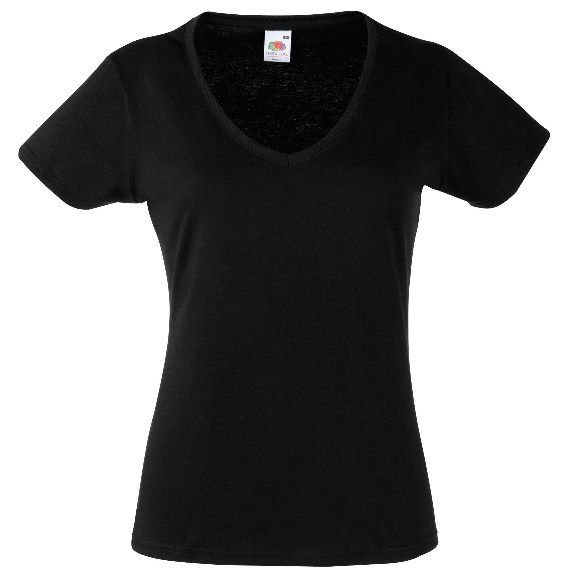 Fruit of the Loom Womens/Ladies Valueweight V Neck Lady Fit T-Shirt