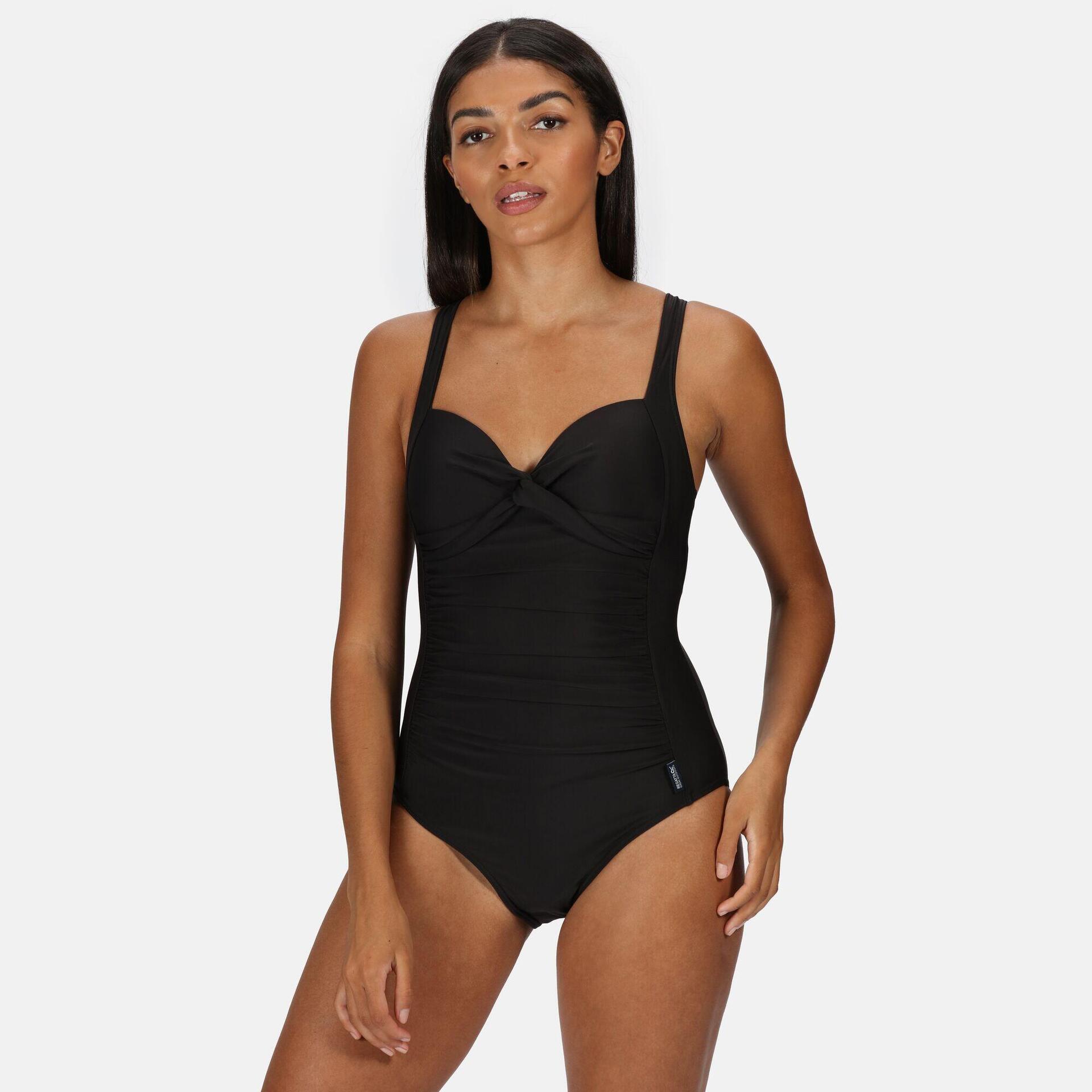 Buy Regatta Dark Black Womens Sakari Tummy Control Costume Swimsuit From USA