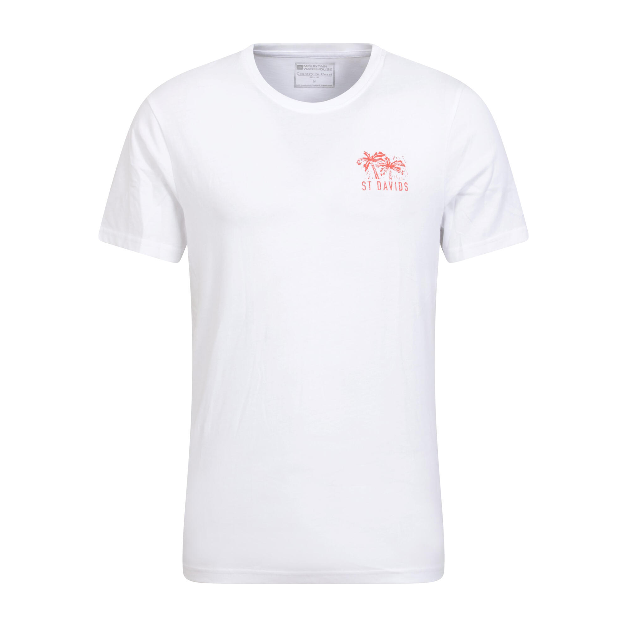 Mountain Warehouse Mens St Davids Printed Organic T-Shirt