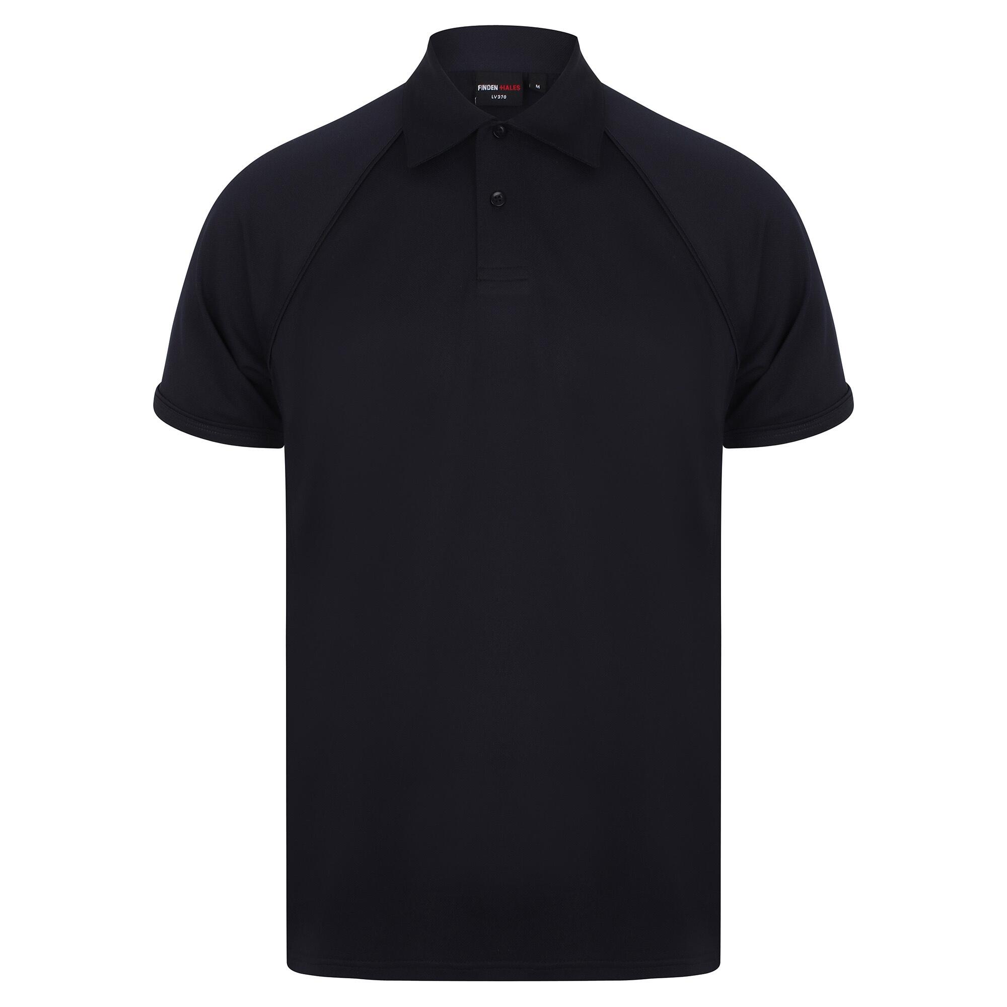 Finden & Hales Mens Piped Performance Sports Polo Shirt