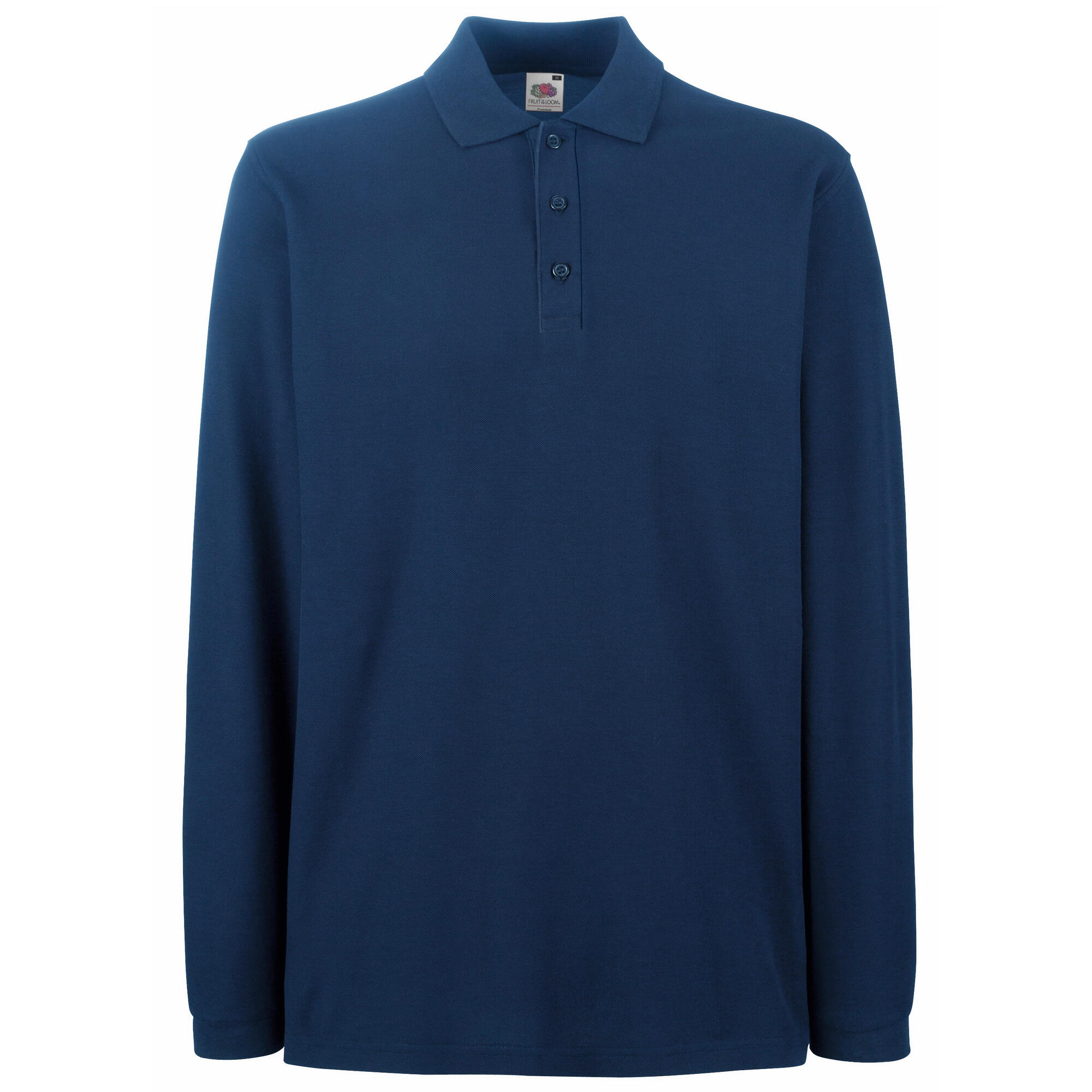 Fruit Of The Loom Mens Premium Long Sleeve Polo Shirt
