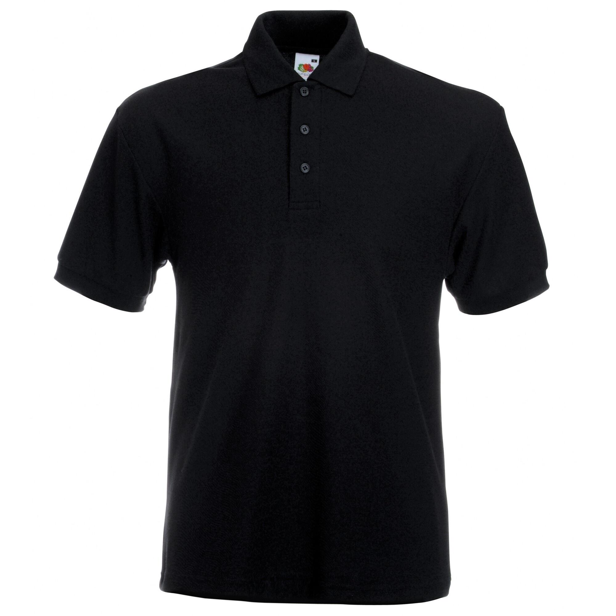 Fruit Of The Loom Mens 65/35 Heavyweight Pique Short Sleeve Polo Shirt