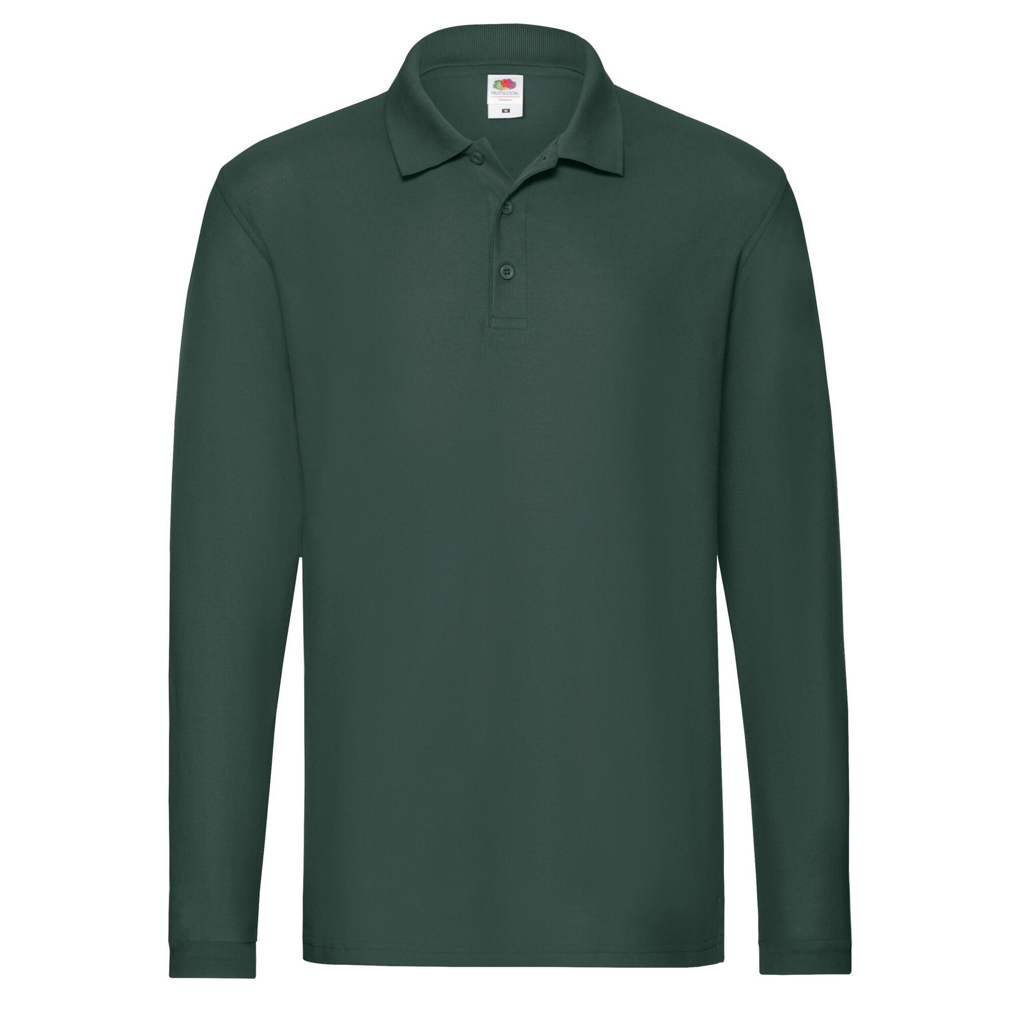 Fruit of the Loom Mens Premium Pique Long-Sleeved Polo Shirt