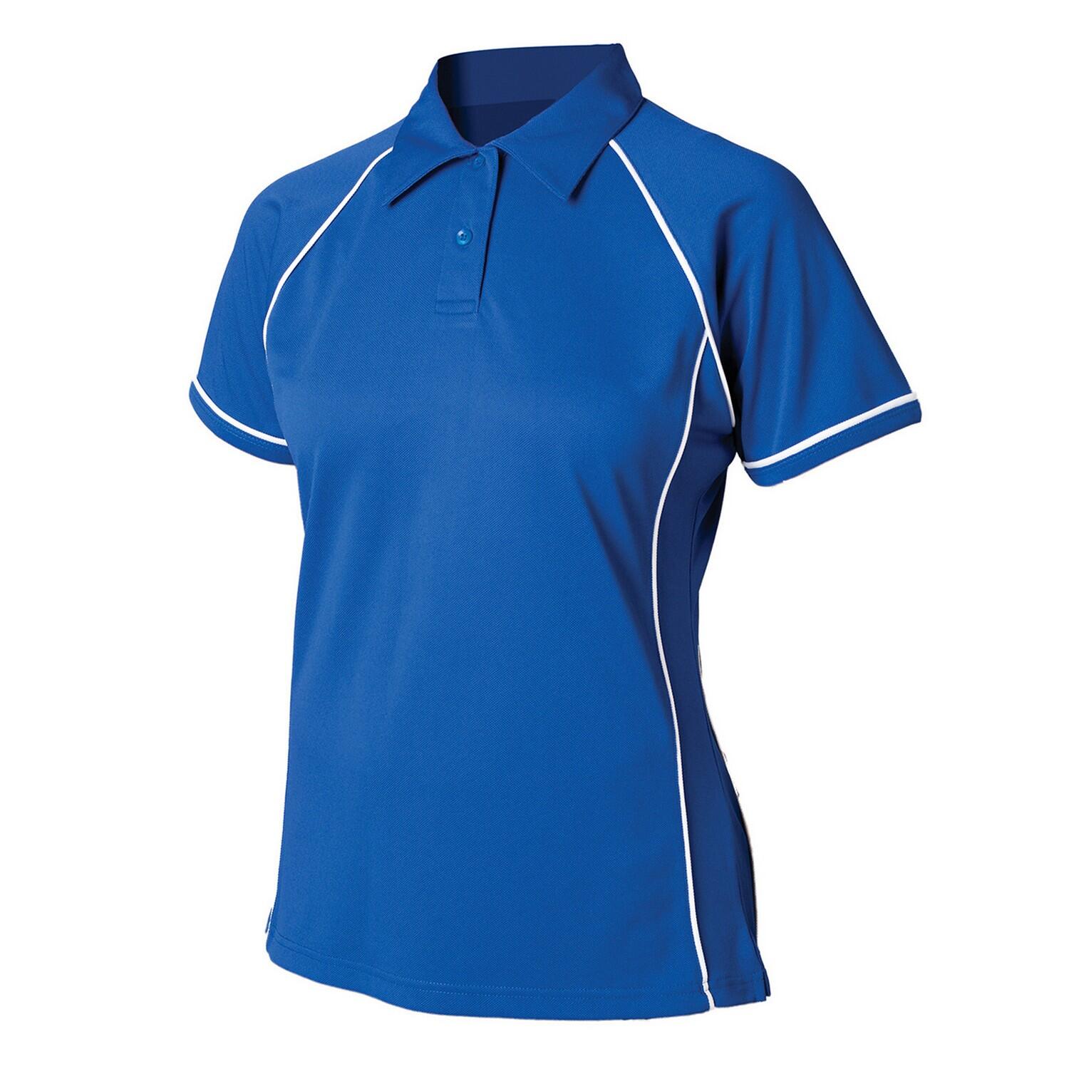 Finden & Hales Womens/Ladies Piped Performance Polo Shirt
