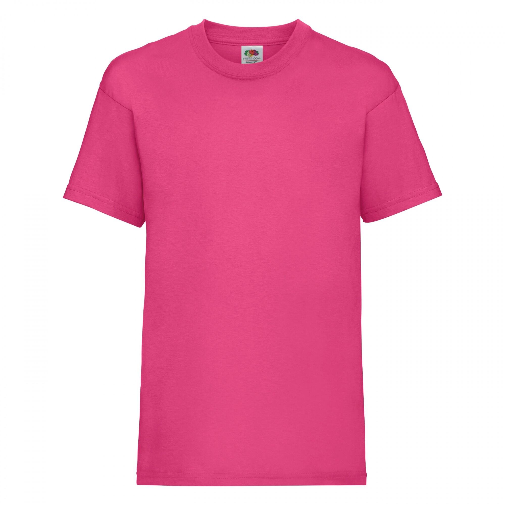 Fruit Of The Loom Childrens/Kids Unisex Valueweight Short Sleeve T-Shirt (Pack