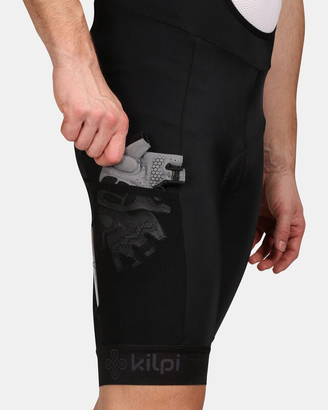 Culotte corto con tirantes ciclismo hombre GURRAFO-M KILPI Negro 6/7