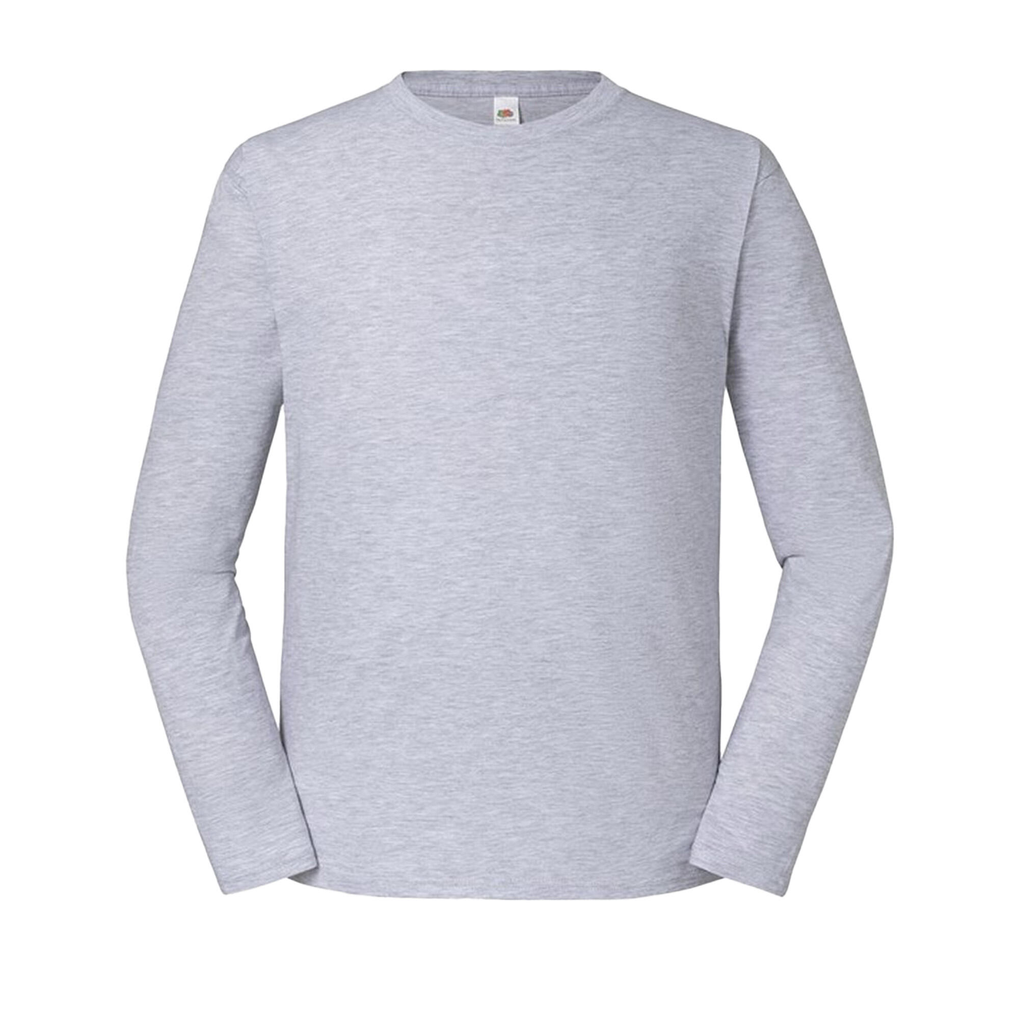 Fruit of the Loom Mens Iconic 195 Premium Ringspun Cotton Long-Sleeved T-Shirt