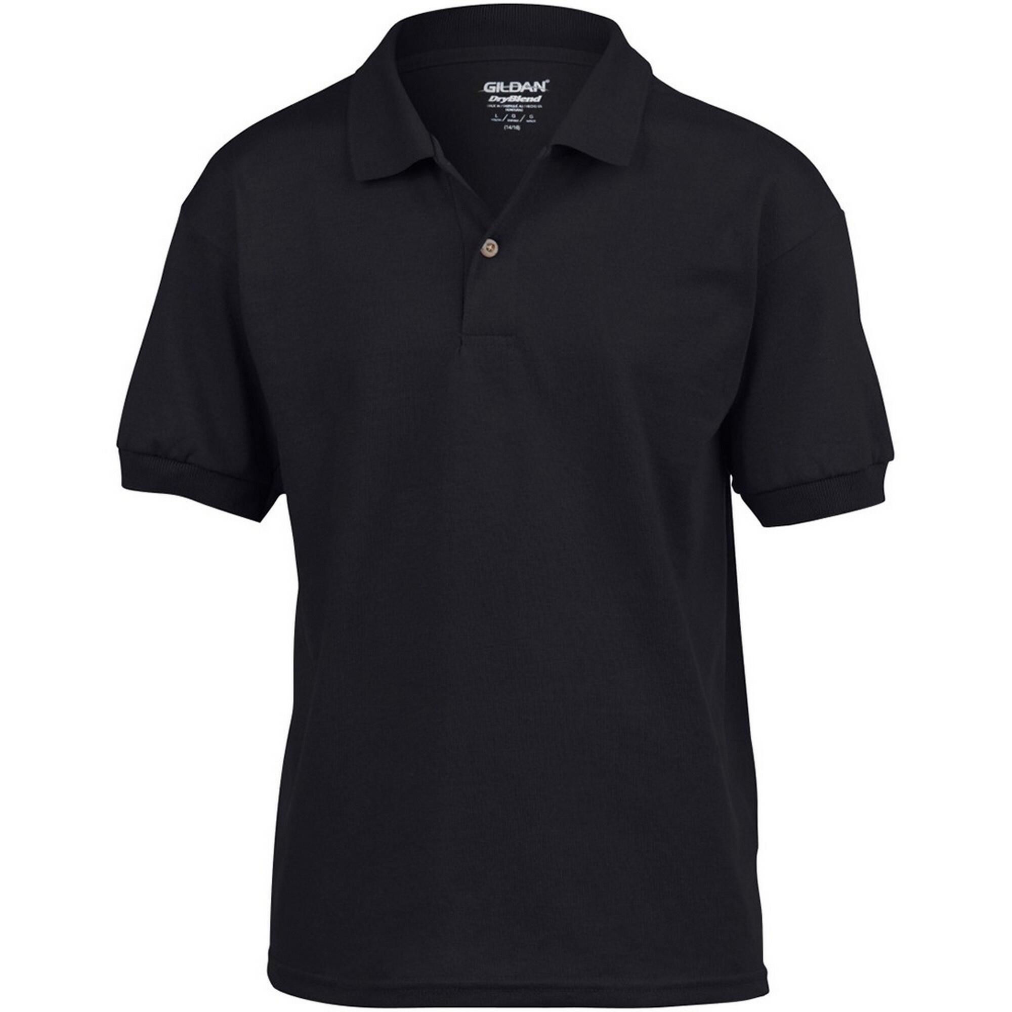 Gildan DryBlend Childrens Unisex Jersey Polo Shirt (Pack Of 2)