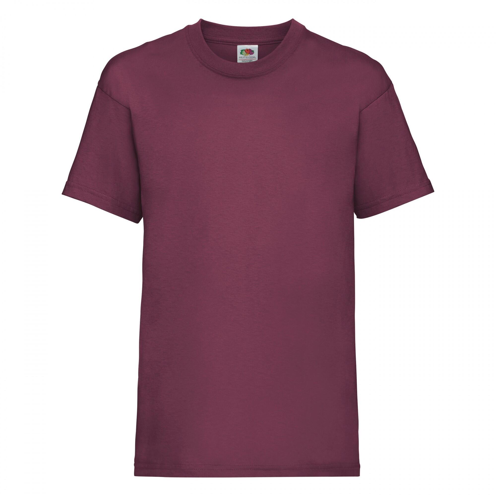 Fruit Of The Loom Childrens/Kids Unisex Valueweight Short Sleeve T-Shirt (Pack
