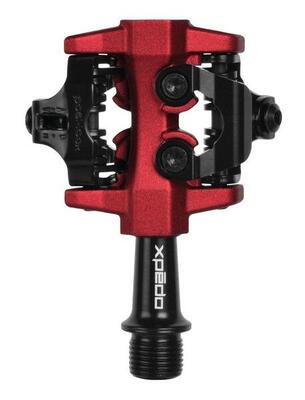Pedaal clipless cxr. 9/16". dubbelzijdig xpt. rood
