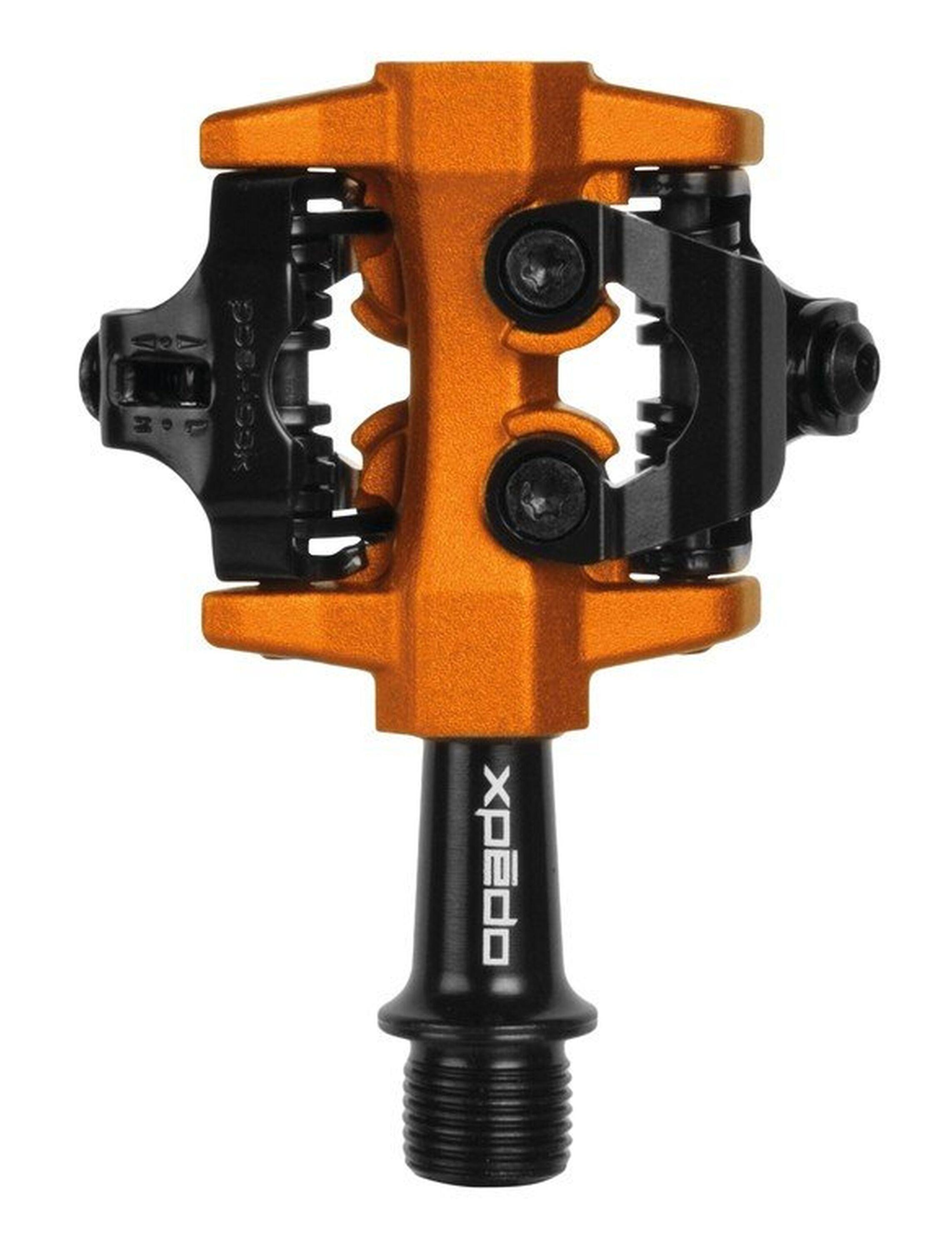 XPEDO Pedale Clipless CXR arancione, 9/16", doppia faccia XPT