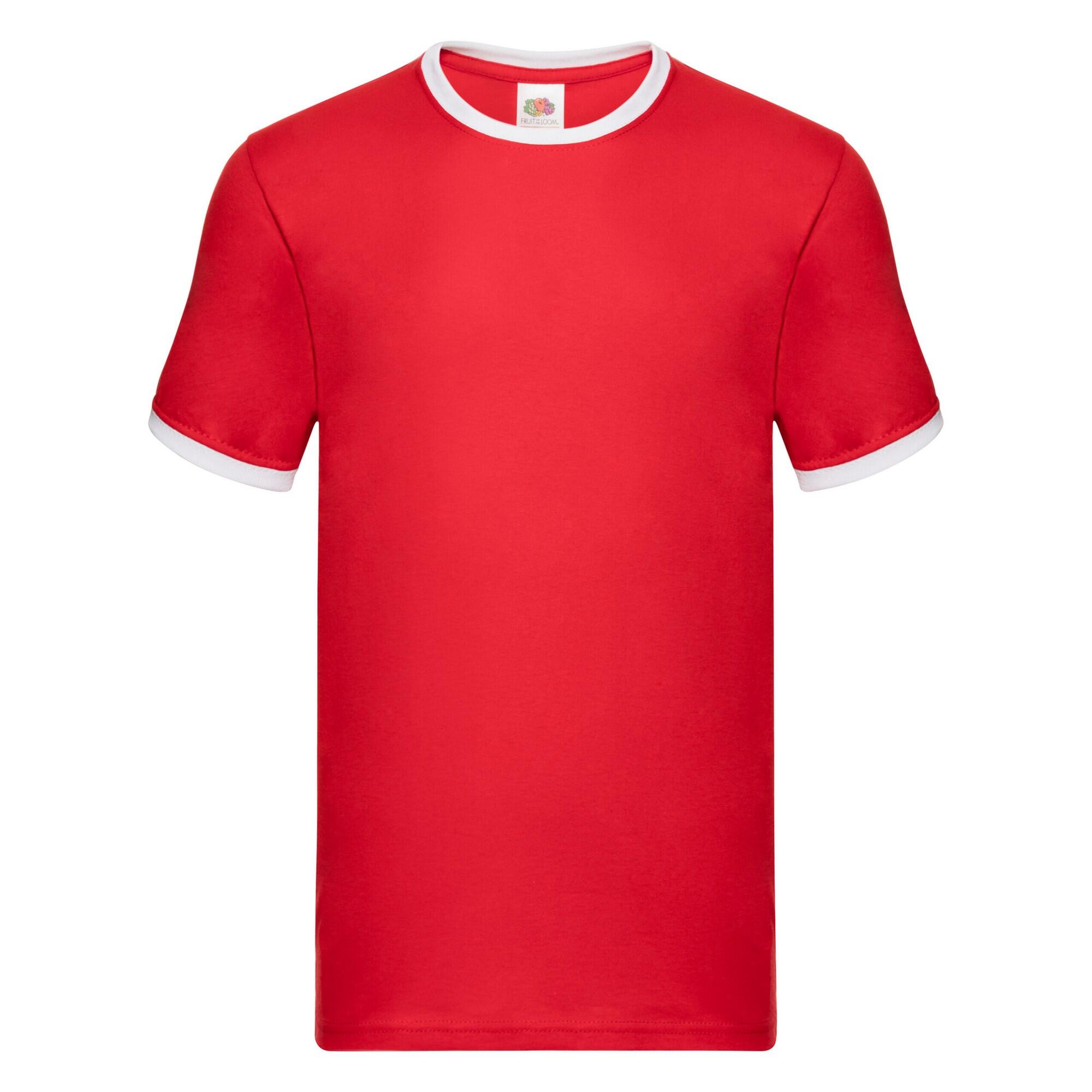 Fruit of the Loom Mens Ringer Contrast T-Shirt