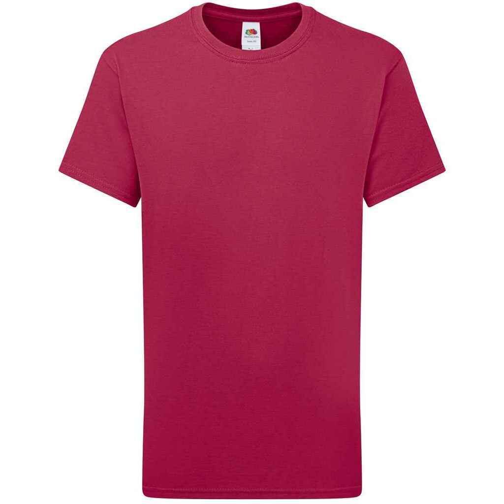 Fruit of the Loom Childrens/Kids Iconic 195 Plain T-Shirt