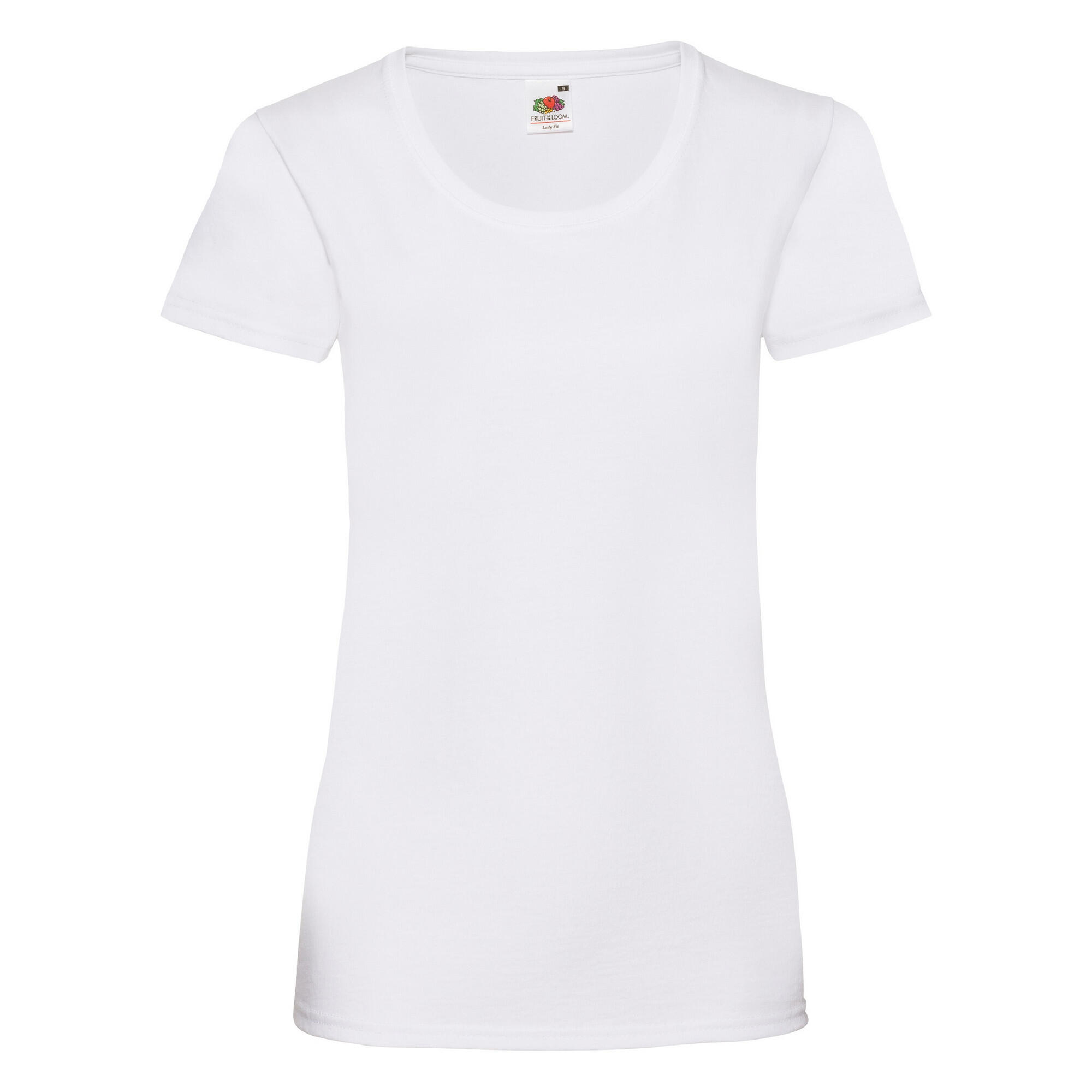 Fruit Of The Loom Ladies/Womens Lady-Fit Valueweight Short Sleeve T-Shirt (Pack