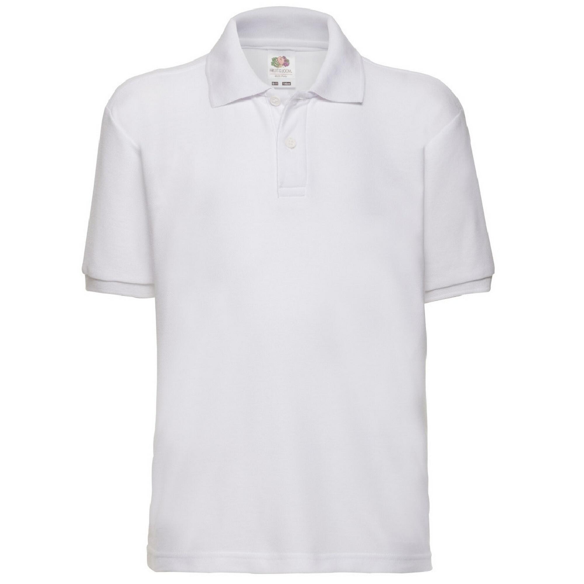 Fruit Of The Loom Childrens/Kids Unisex 65/35 Pique Polo Shirt (Pack of 2)