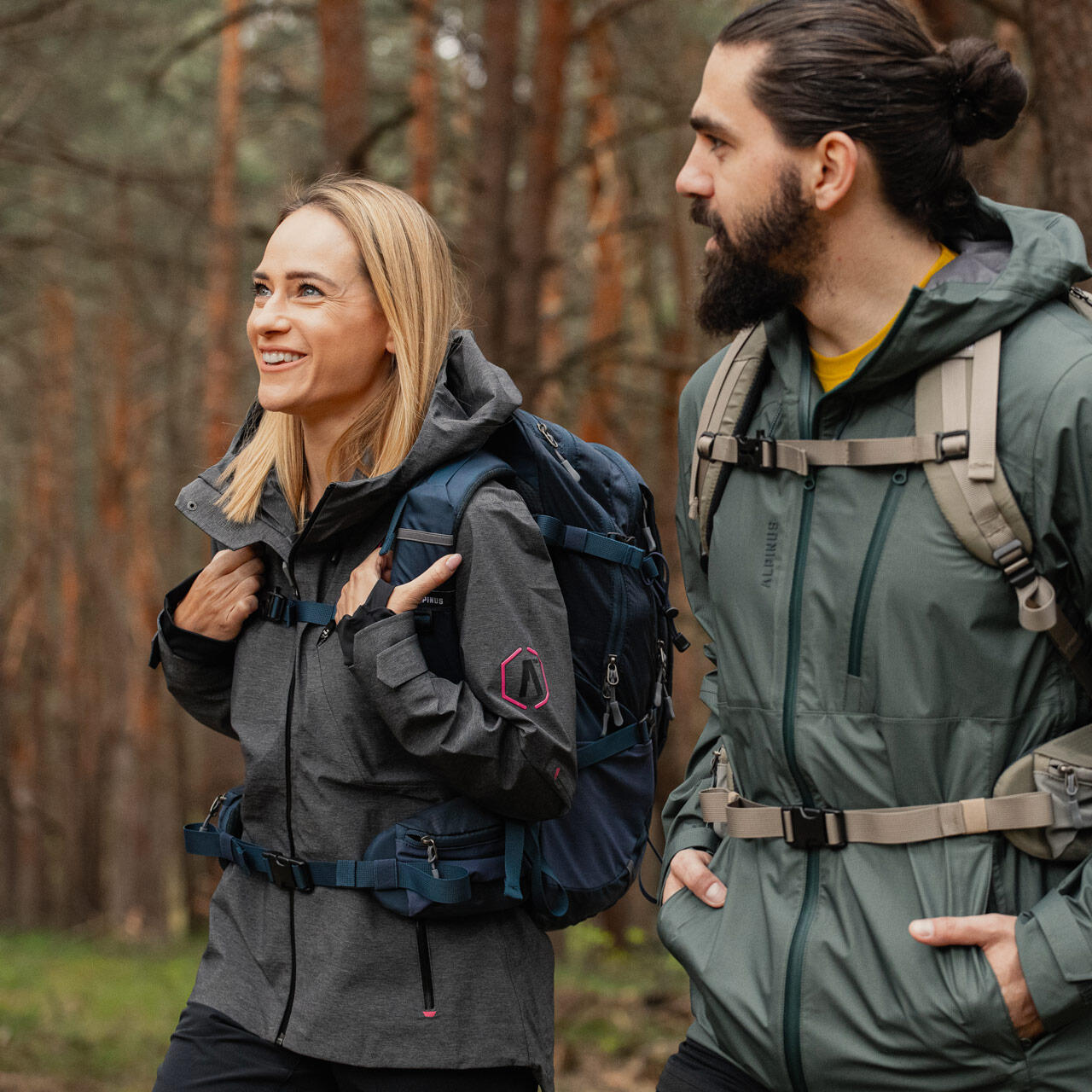 Veste imperméable de trek montagne Alpinus Gingera - Femme 7/7