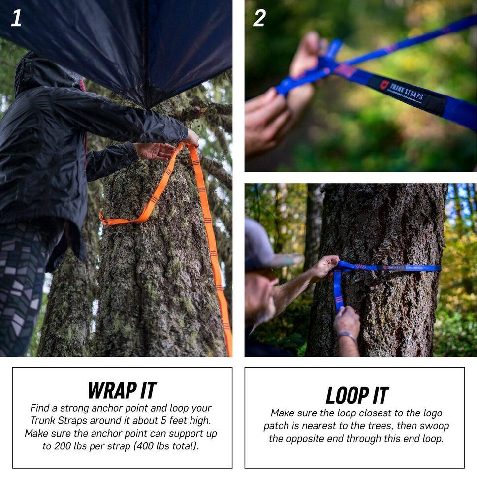 Taśmy do hamaka Grand Trunk Straps forest