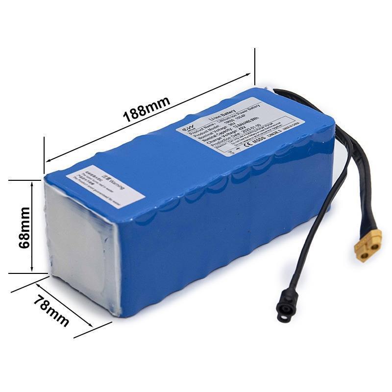 Batería Externa para Patinete Eléctrico Ewheel Azul 36v 10,4A/h 4/4