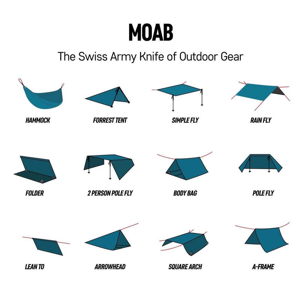 Hamak/Tarp Grand Trunk Moab All-in-one blue
