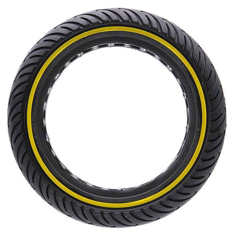 Rueda Maciza Ultraligera para Patinete Eléctrico Ewheel Negro-Amarillo 8,5x2" 2/4