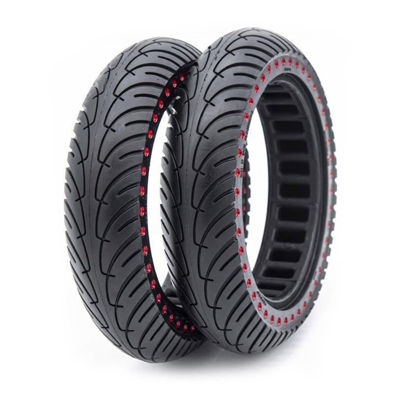 Rueda Maciza Ultraligera para Patinete Eléctrico Ewheel Puntos Rojos 8,5x2" 3/5