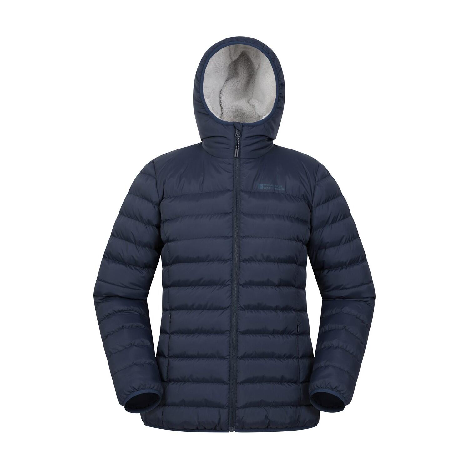 Fur lined padded coat outlet
