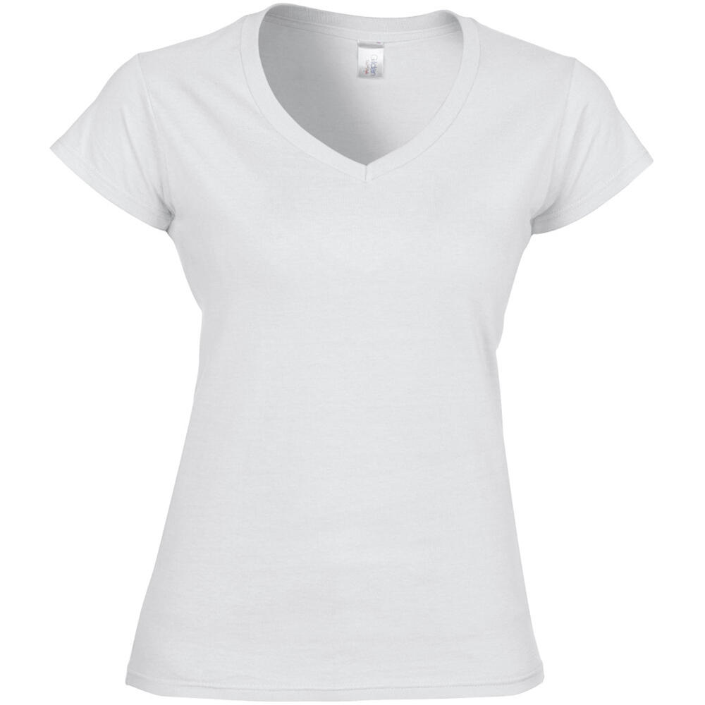 Gildan Womens/Ladies Soft V Neck T-Shirt