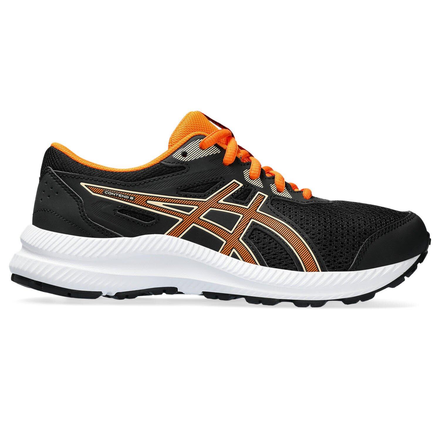 Calcado De Corrida Crianças - ASICS Contend 8 GS -Black/Bright Orange 3/7