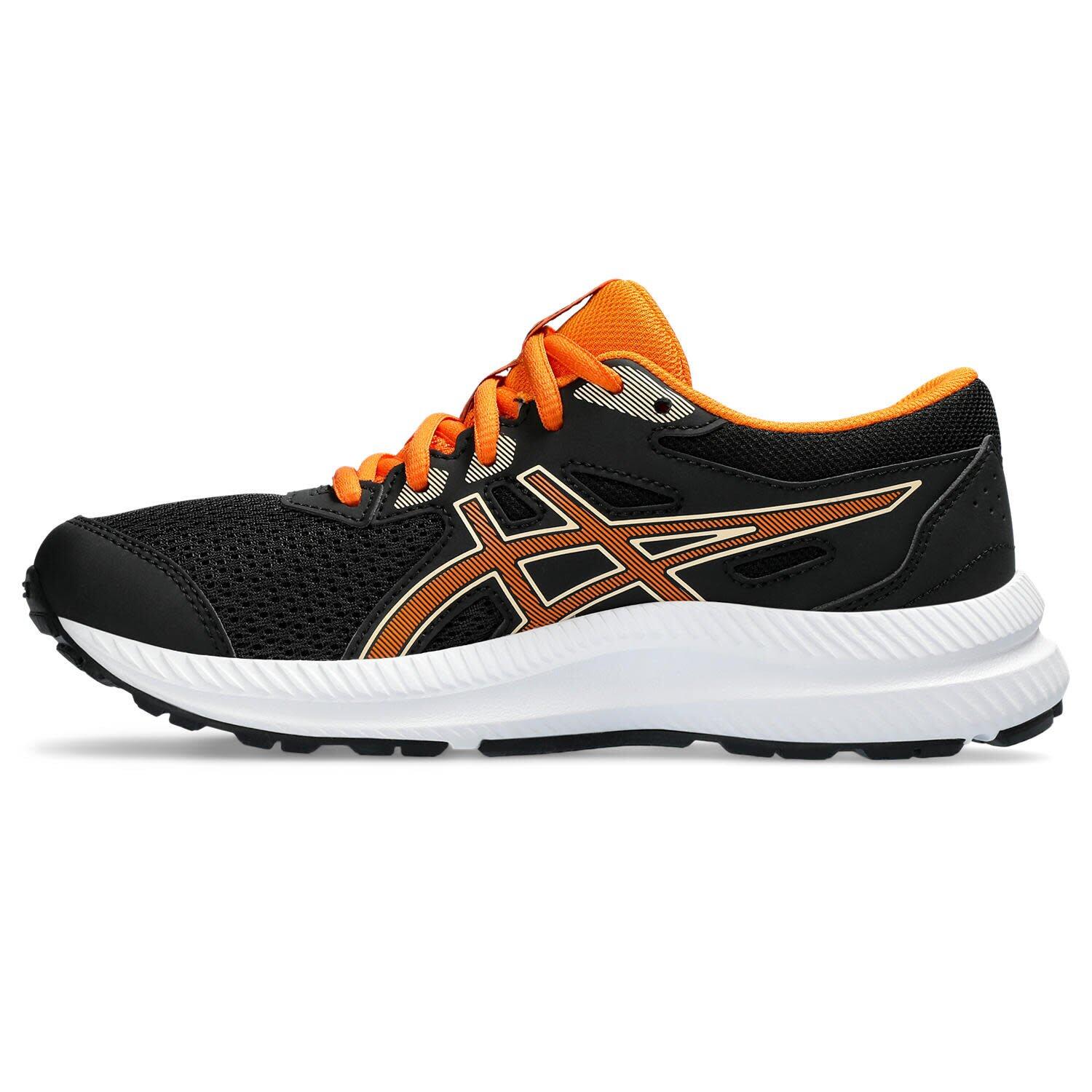 Calcado De Corrida Crianças - ASICS Contend 8 GS -Black/Bright Orange 2/7
