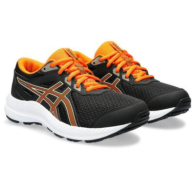Hardloopschoenen kinderen - asics contend 8 gs -black/bright orange